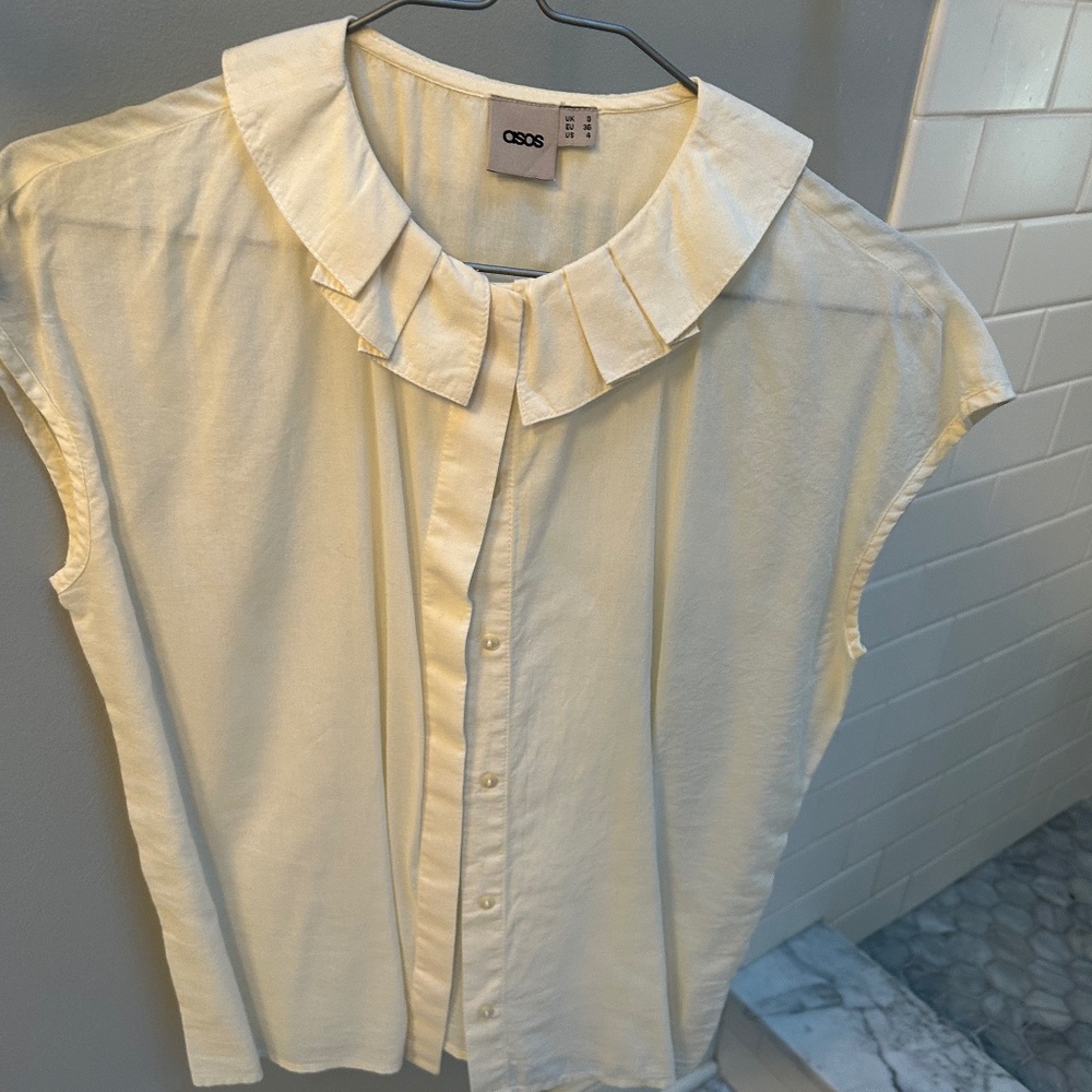 Off-White Semi-Sheer Top
